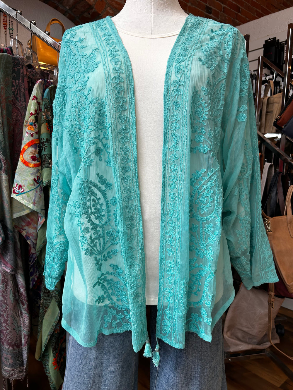 ANU Aqua embroidered jacket