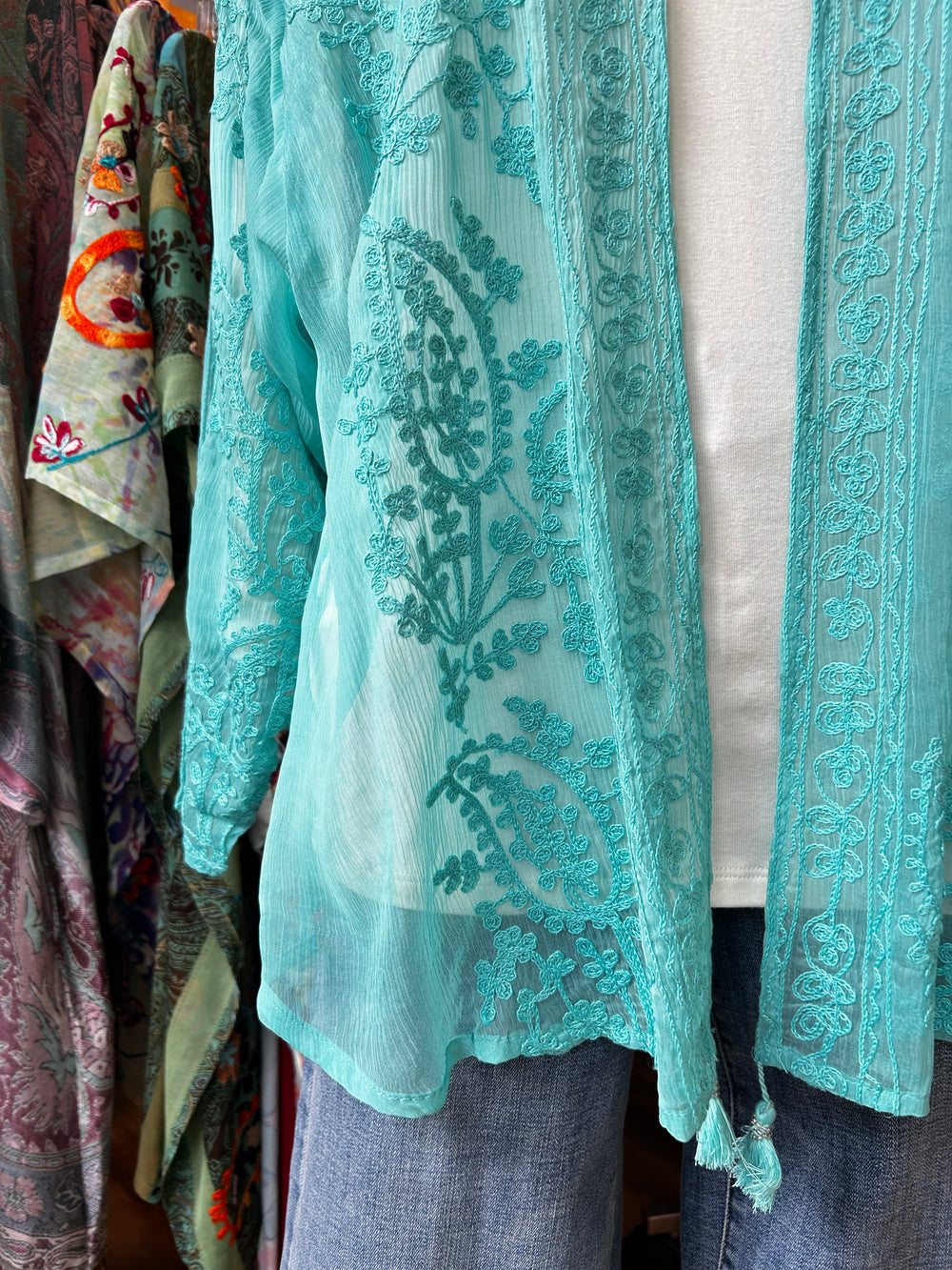 ANU Aqua embroidered jacket