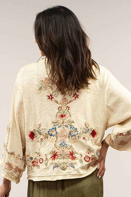 Caite Esvi jacket/coat, multicolor embroidery (2 colors)