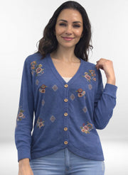 Caite Margot jacket, embroidered cardigan