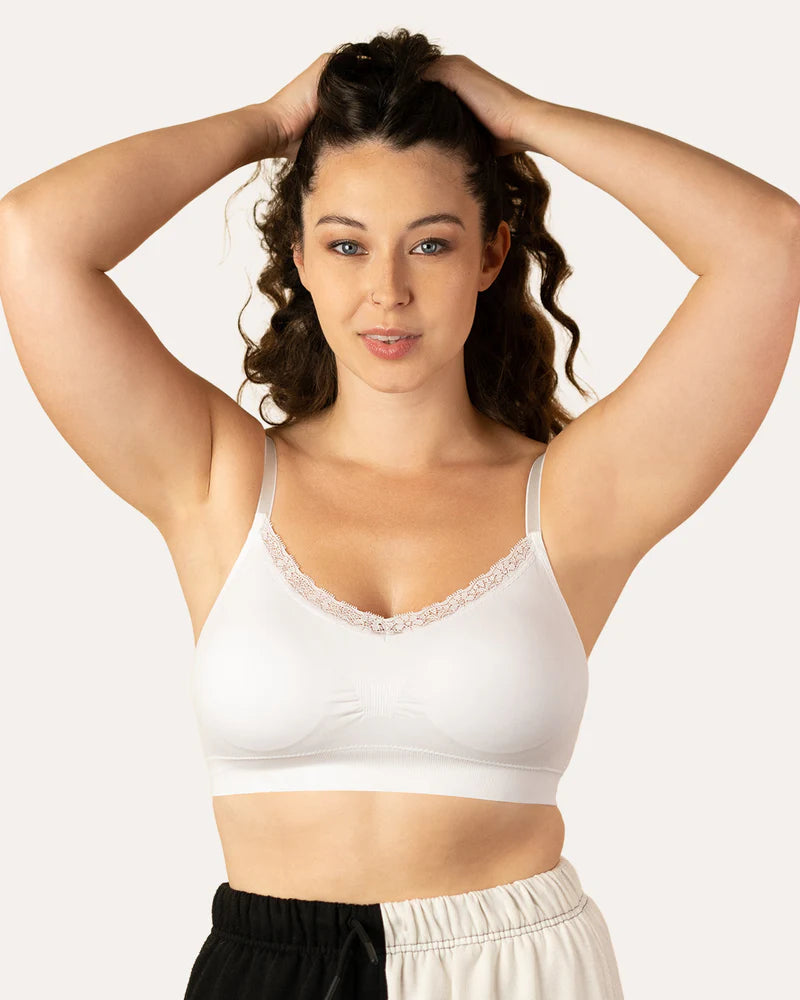 Joy Bra con ribete de encaje, talla completa