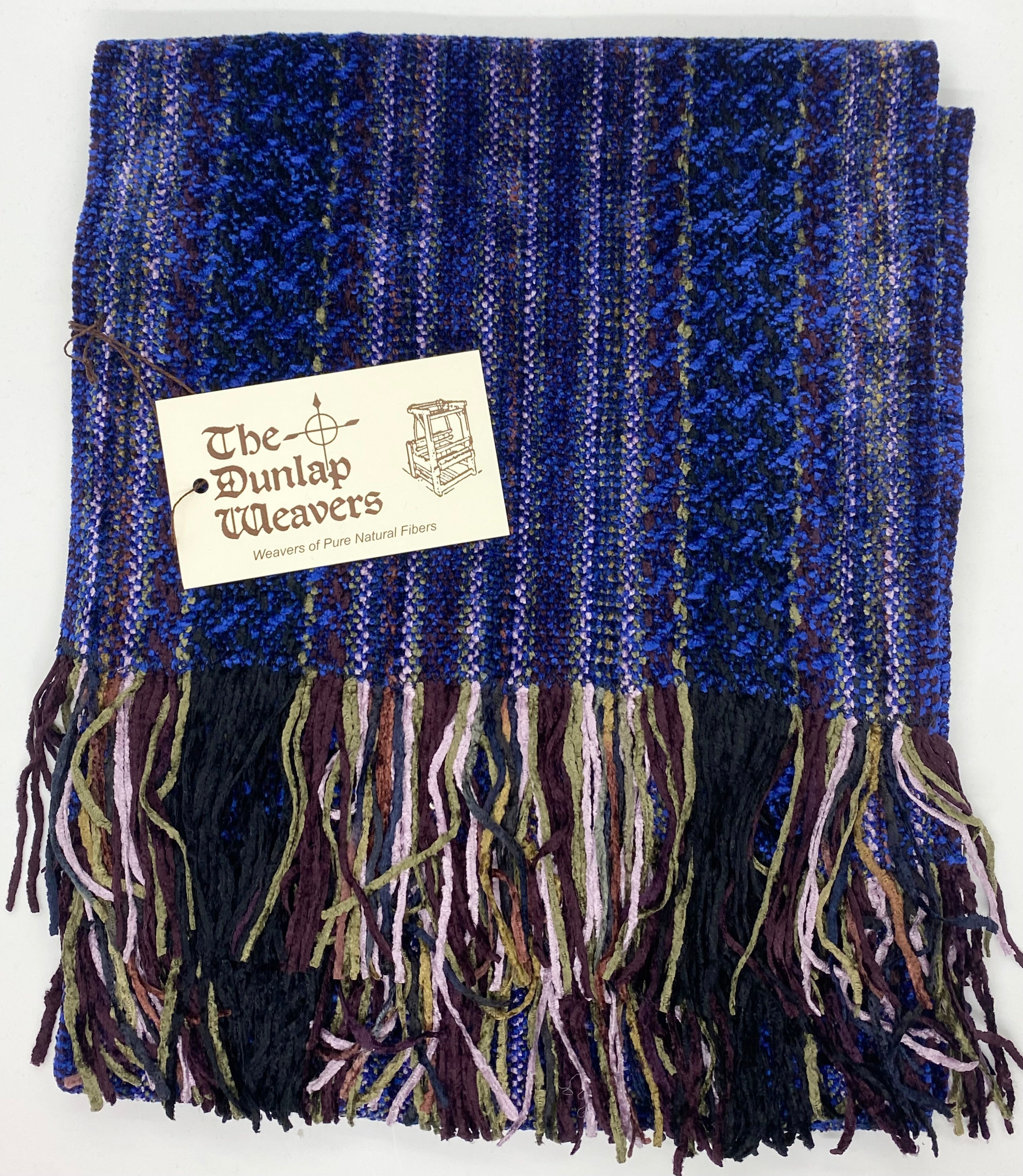 The Dunlap Weavers scarf, 1546A 56" chenille (3 colors)