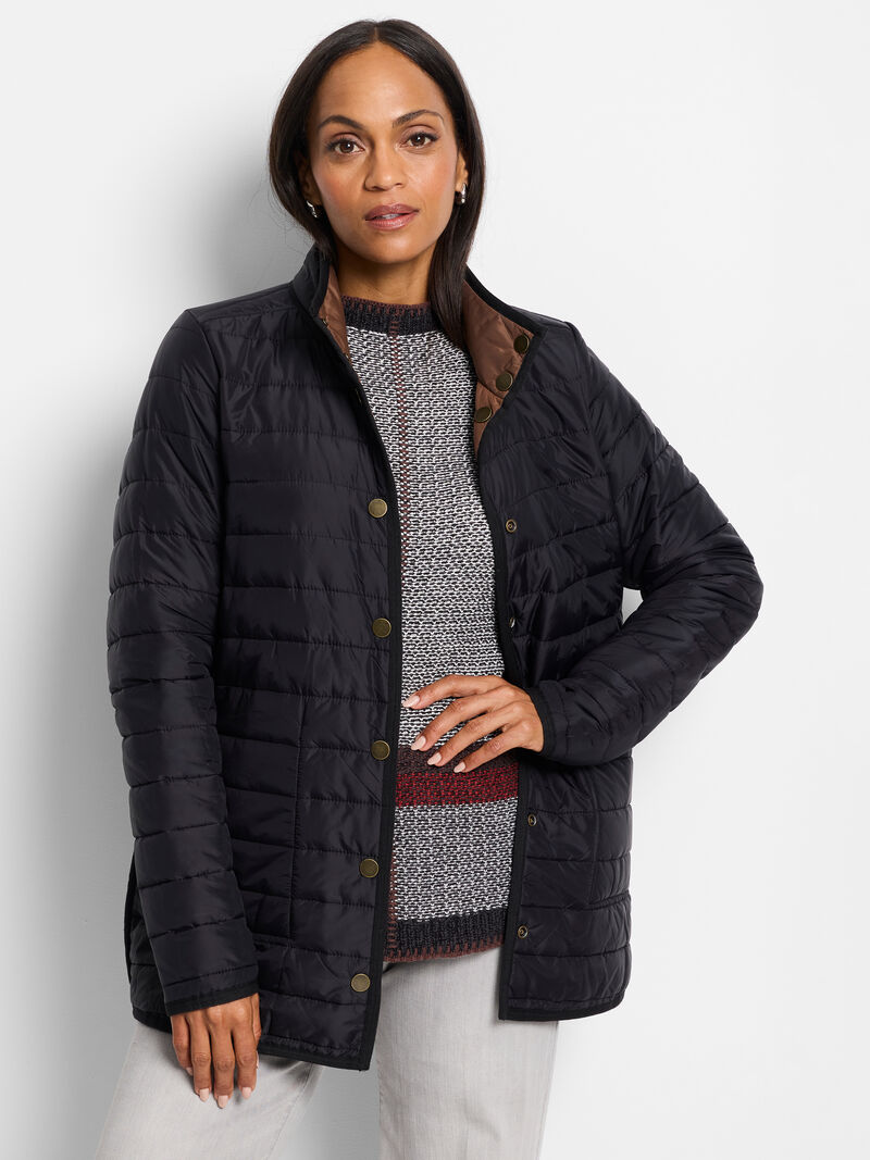Nic + Zoe coat/jacket 241109, Allovette reversible puffer
