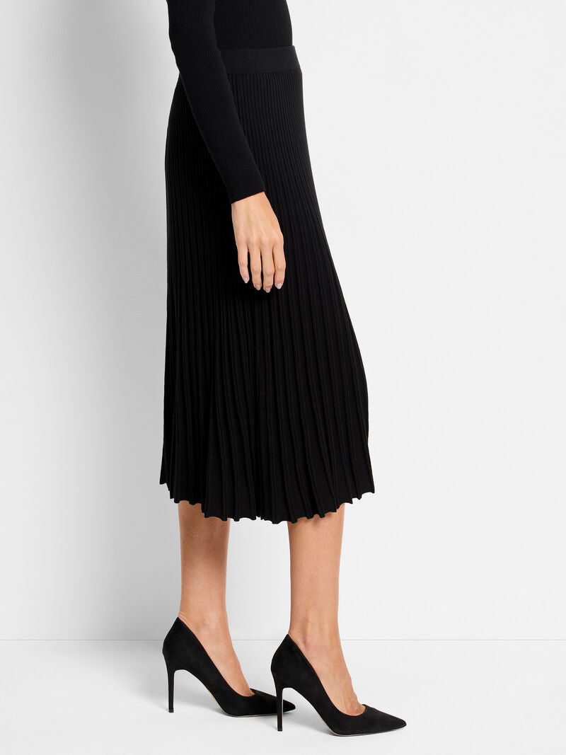 Nic + Zoe skirt F241324, ribbed sweater midi