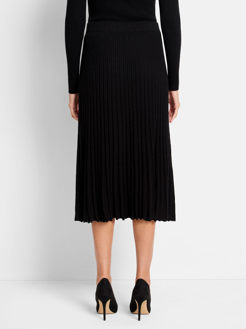 Nic + Zoe skirt F241324, ribbed sweater midi