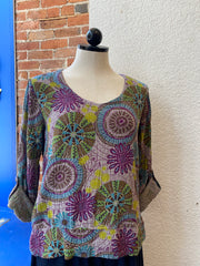 CMC shirt 5607, cotton gauze print