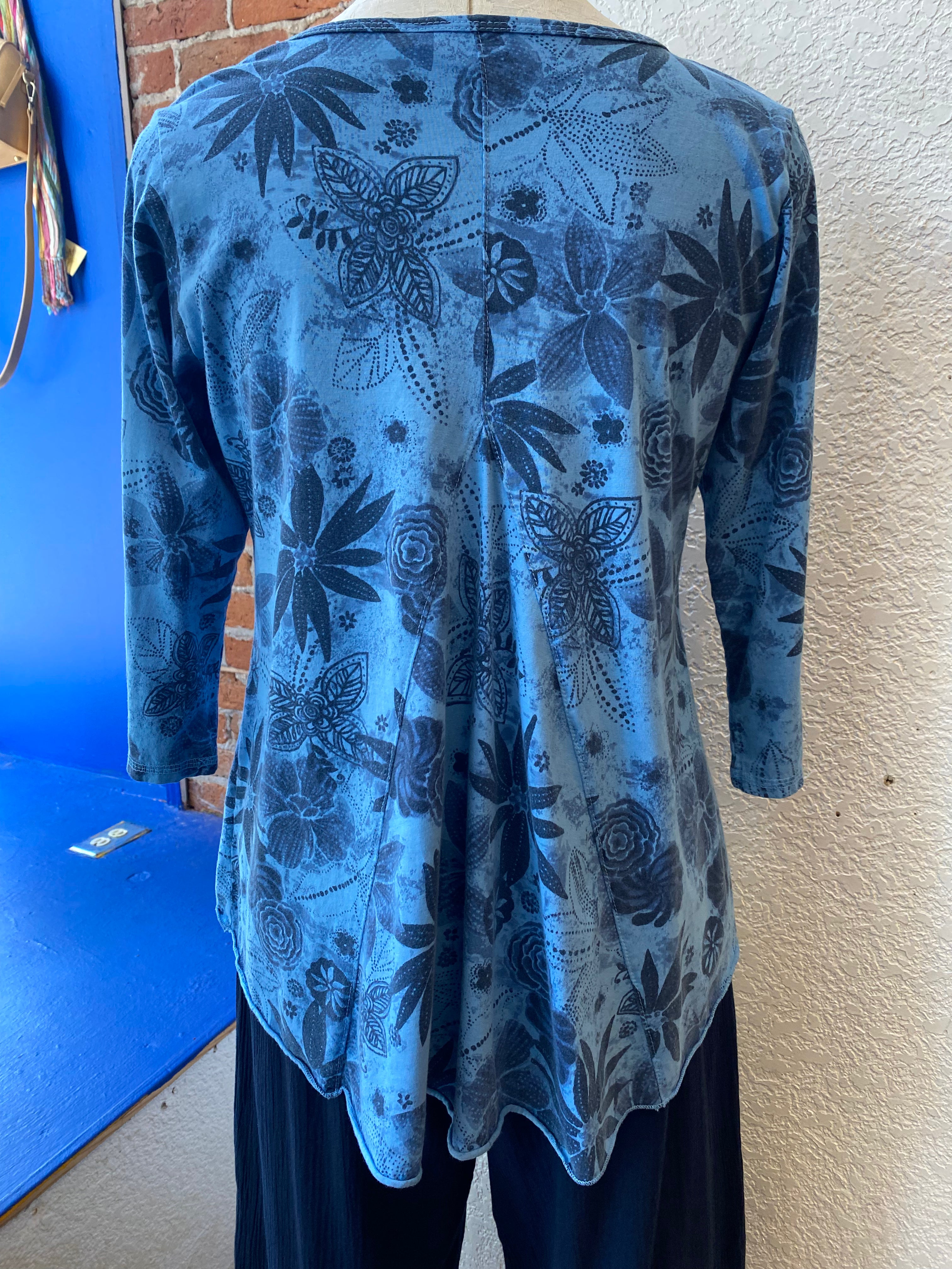 Prairie Cotton tunic ID269, godet back