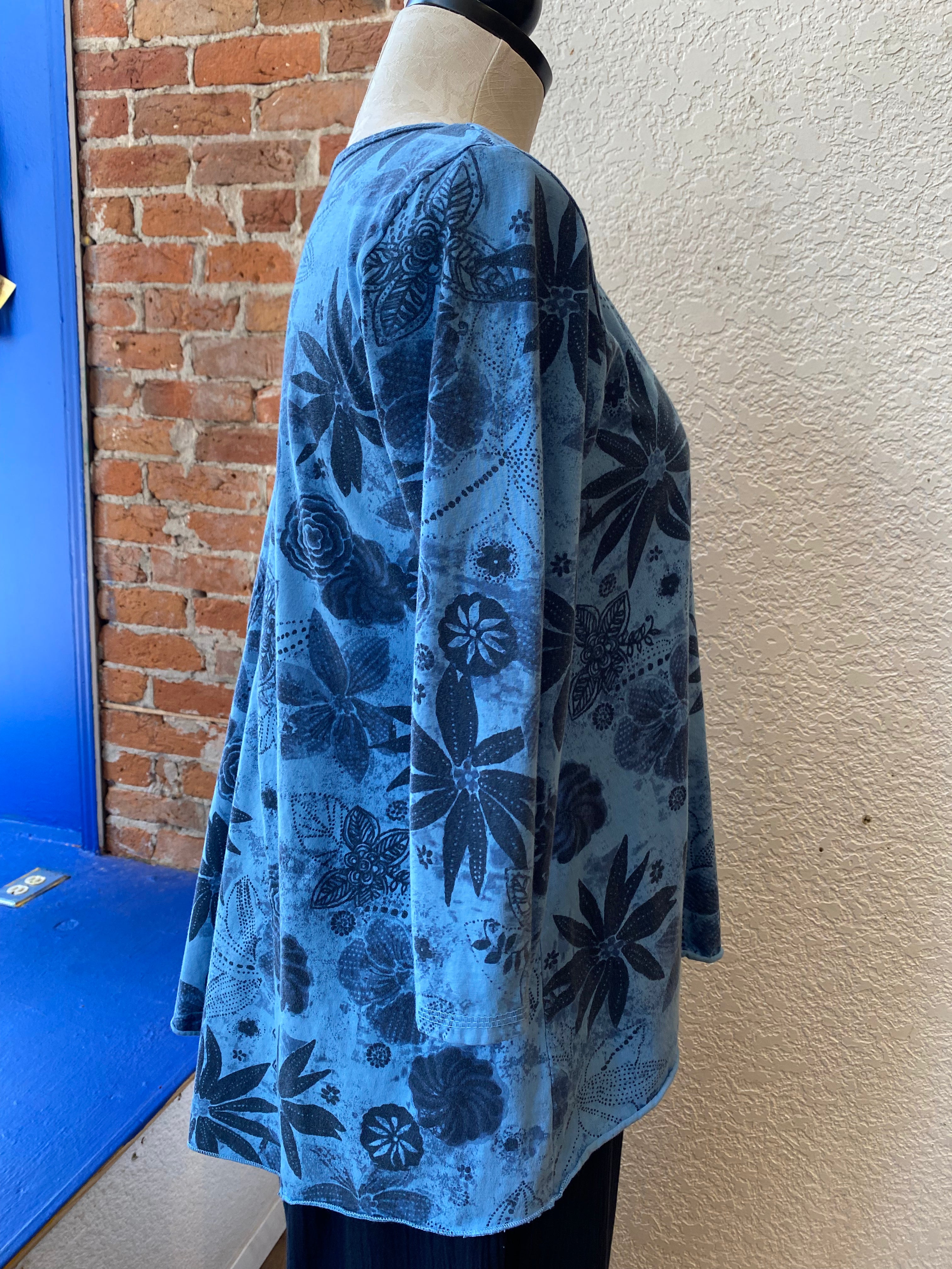 Prairie Cotton tunic ID269, godet back