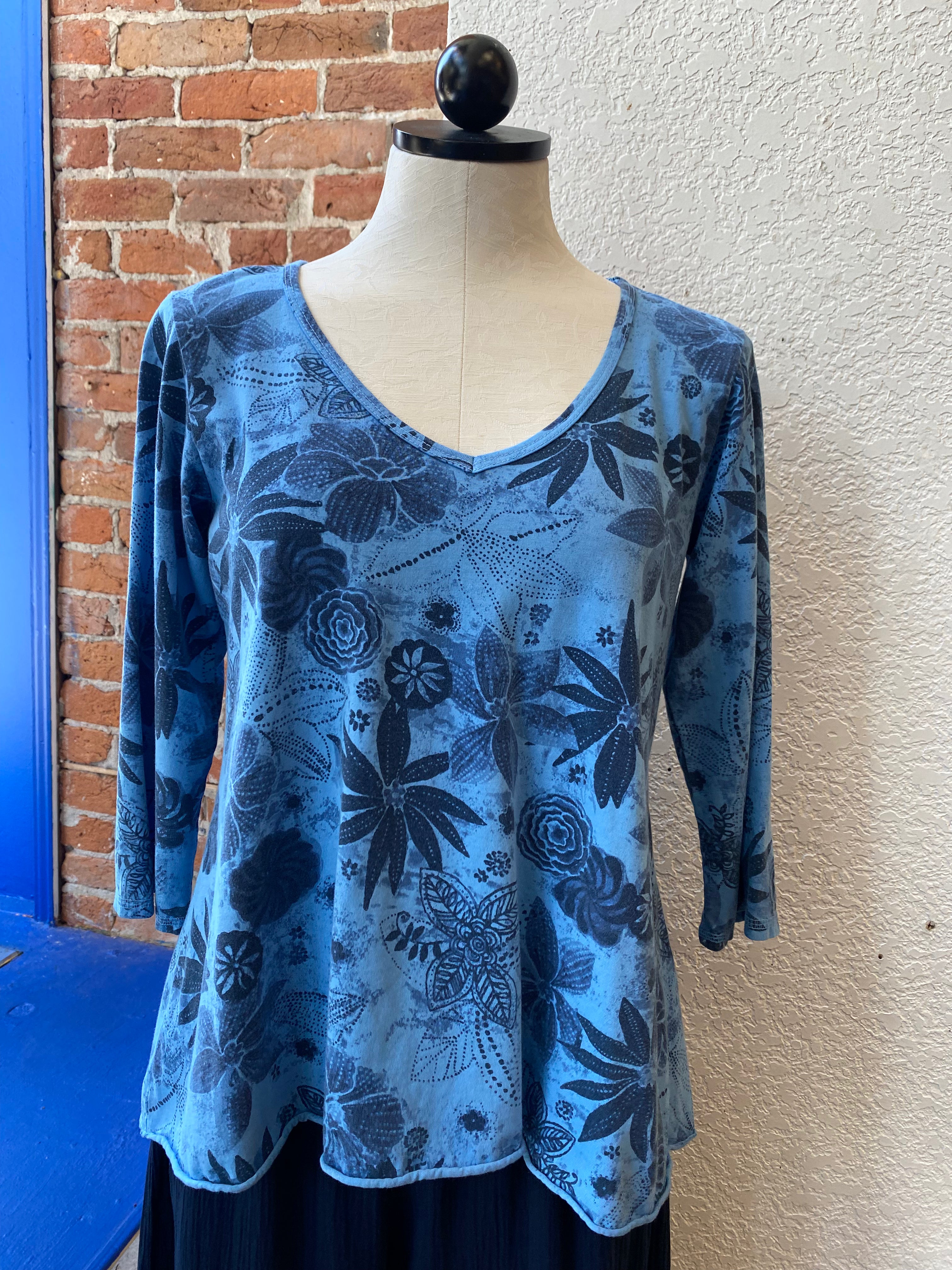 Prairie Cotton tunic ID269, godet back