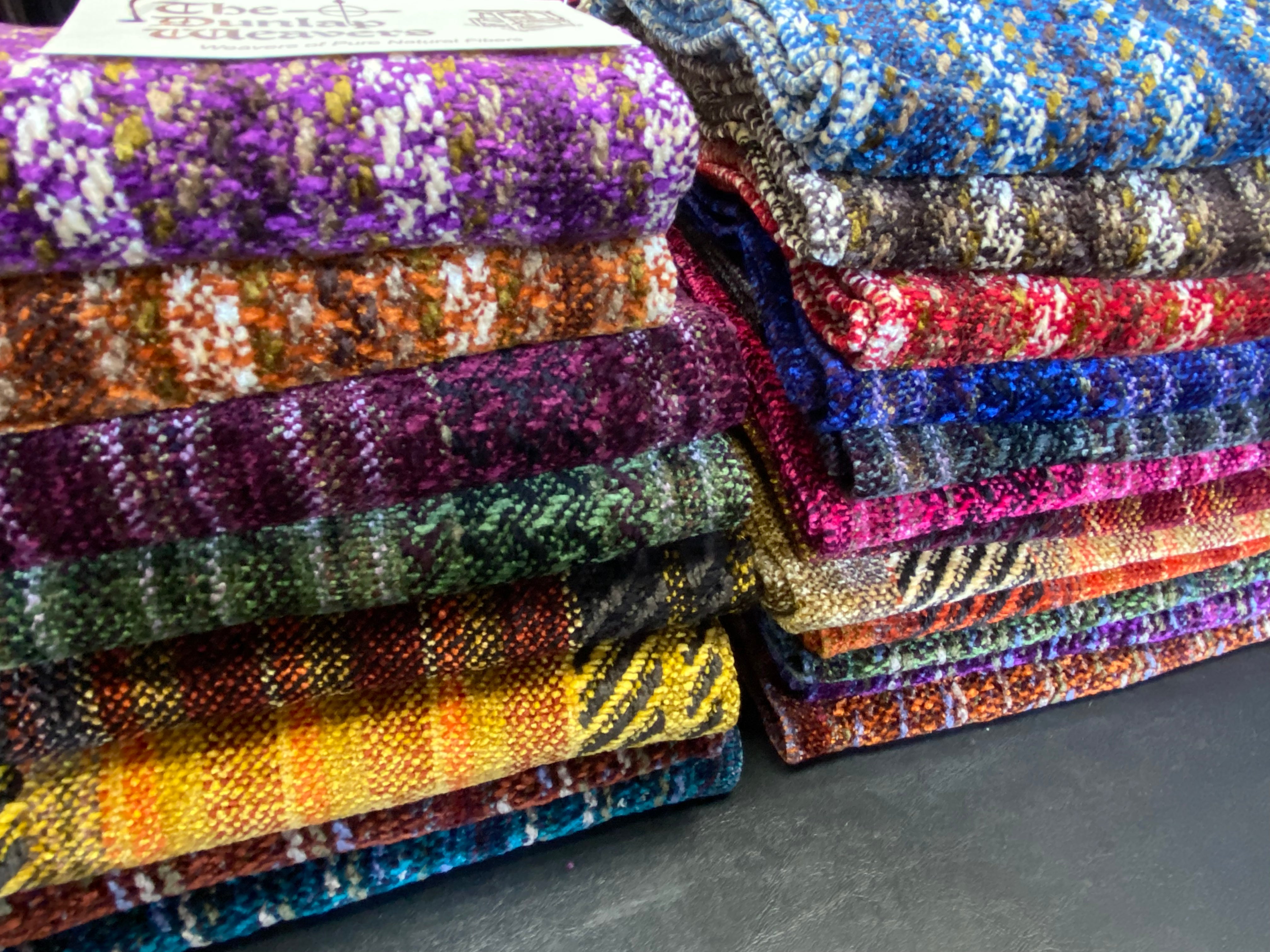 The Dunlap Weavers scarf, 1166T 56" chenille (3 colors)