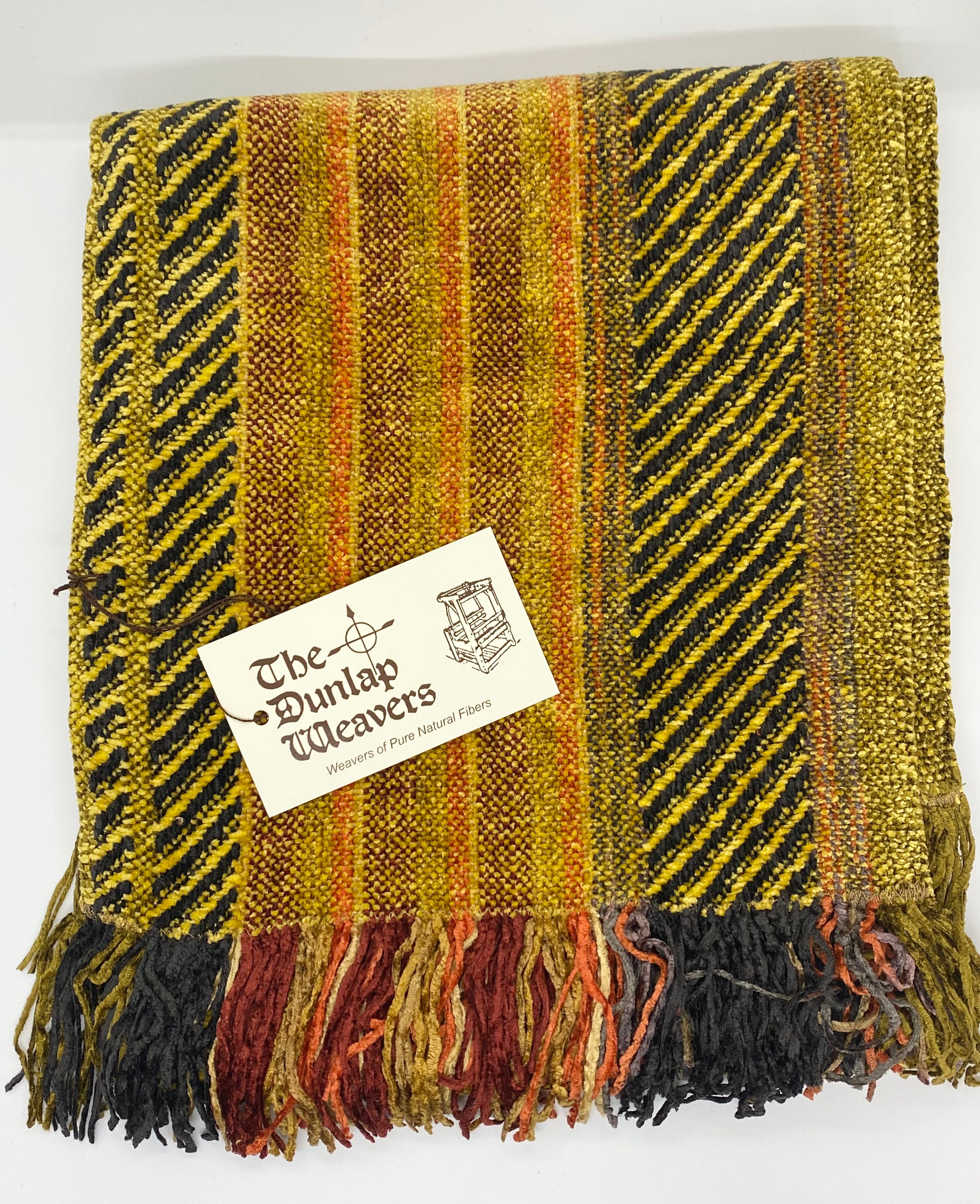 The Dunlap Weavers scarf, 1166T 72" chenille (2 colors)