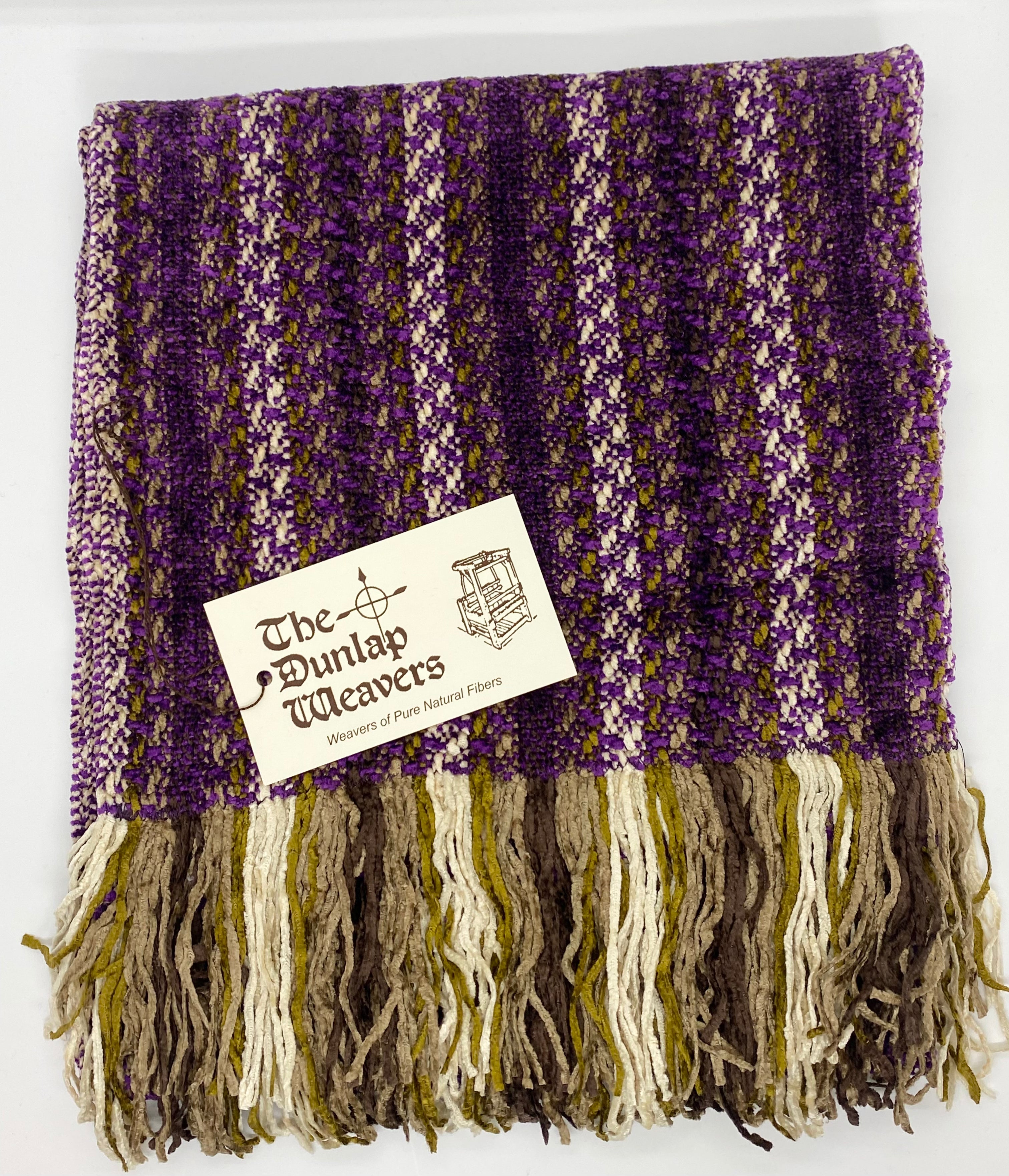 The Dunlap Weavers scarf, 1537 72" chenille (2 colors)