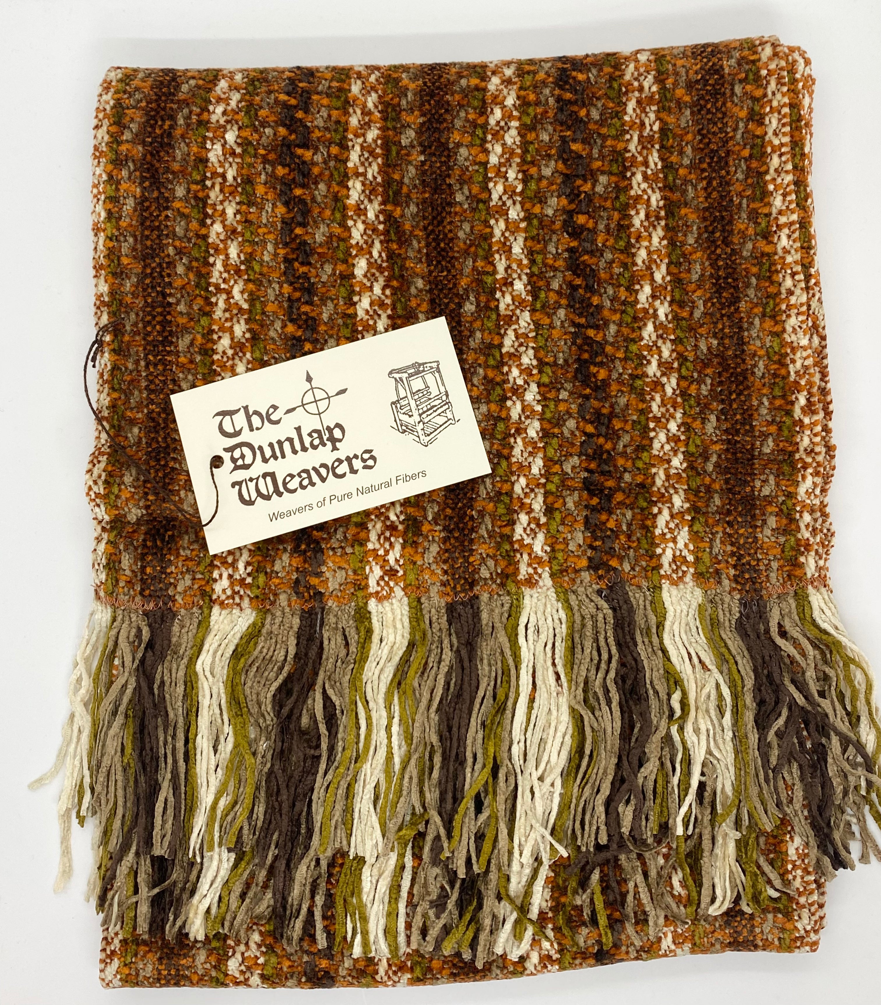 The Dunlap Weavers scarf, 1537 72" chenille (2 colors)