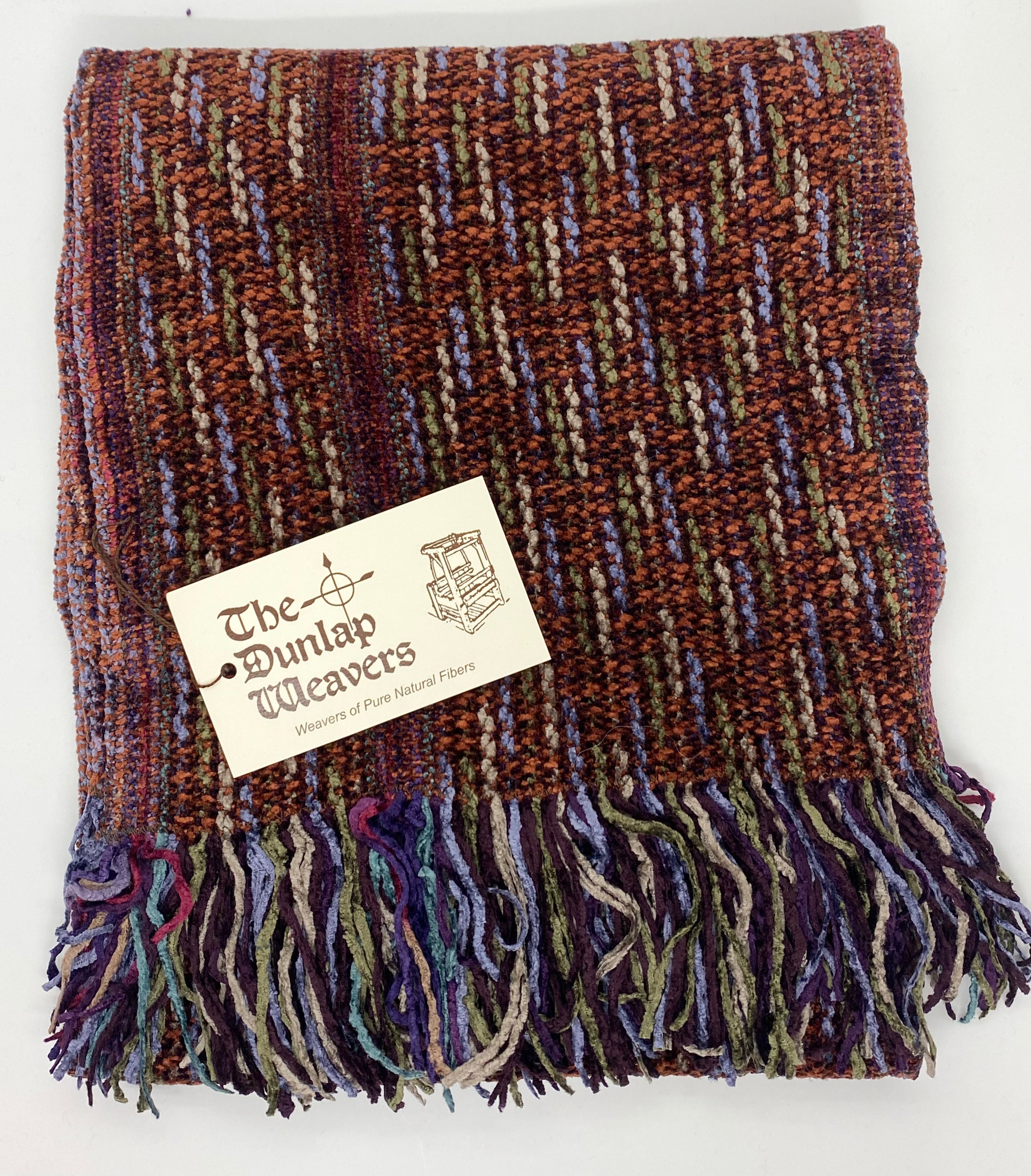 The Dunlap Weavers scarf, 1538 72" chenille (2 colors)