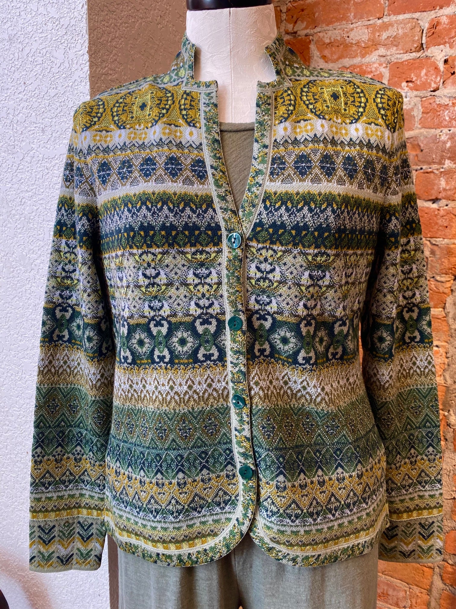 Ivko cardigan, re-dandy pattern 100% wool