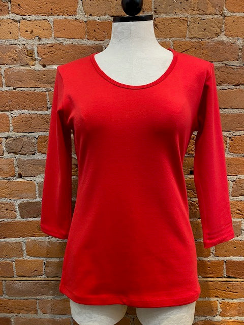 Camiseta Necessitees cuello U manga 3/4 (2 colores)