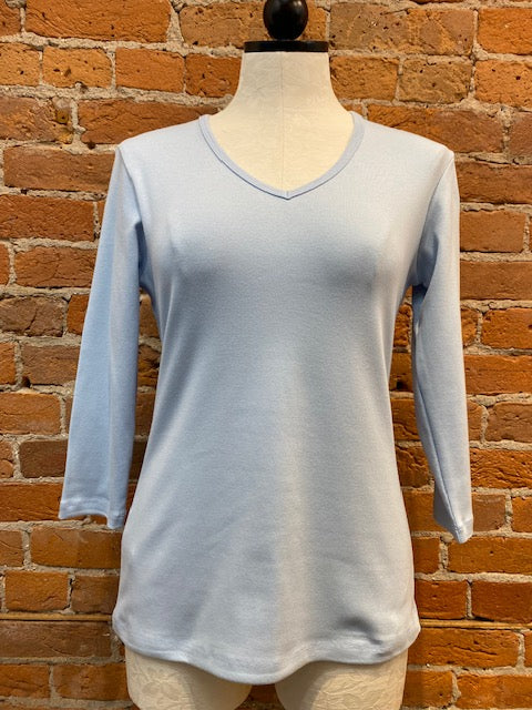 Necessitees t-shirt, v-neck 3/4-sleeve (4 colors)