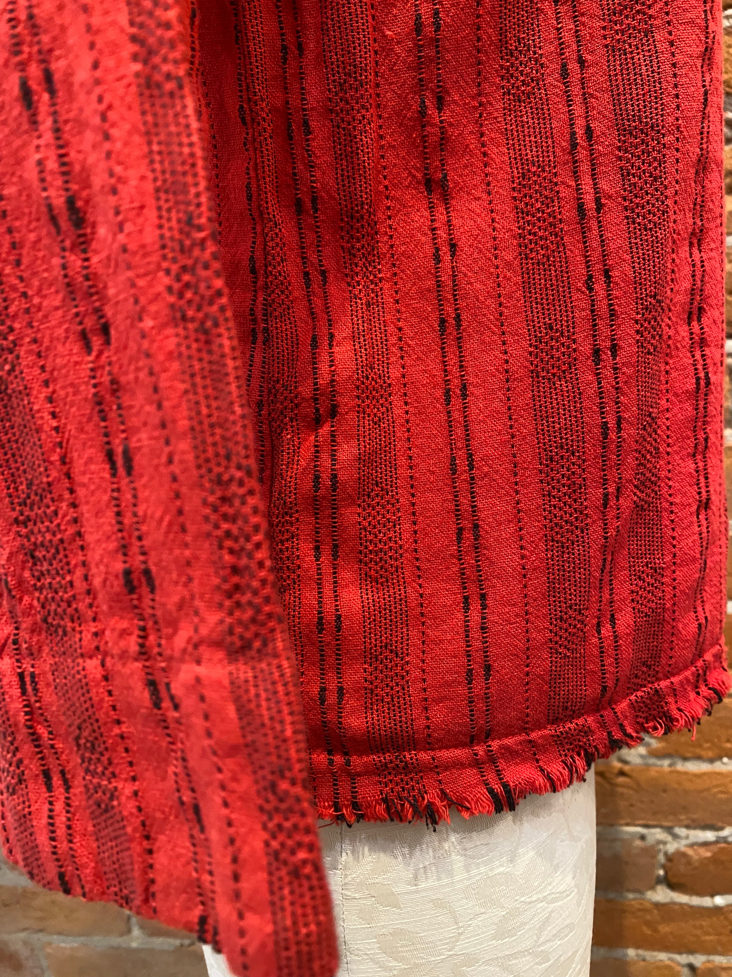 Cut Loose shirt, linen stripe
