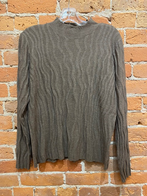 Renuar sweater 6909, textured high neck