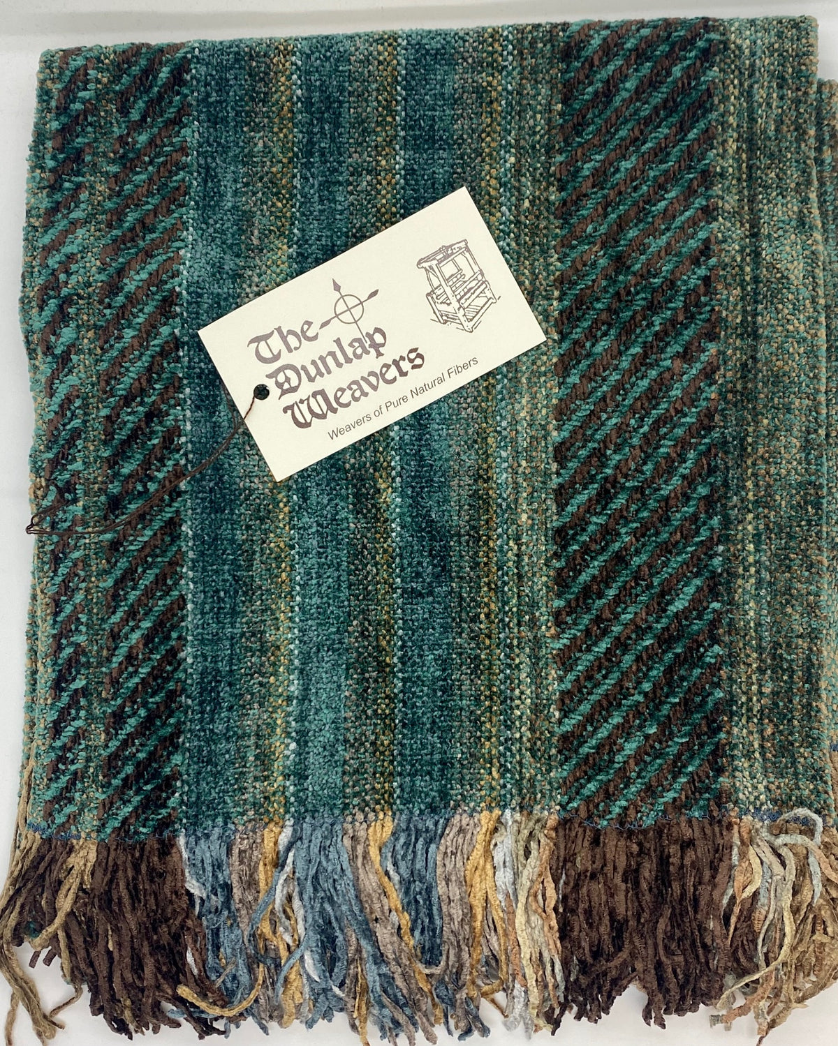The Dunlap Weavers scarf, 1166U 56" X 9" chenille