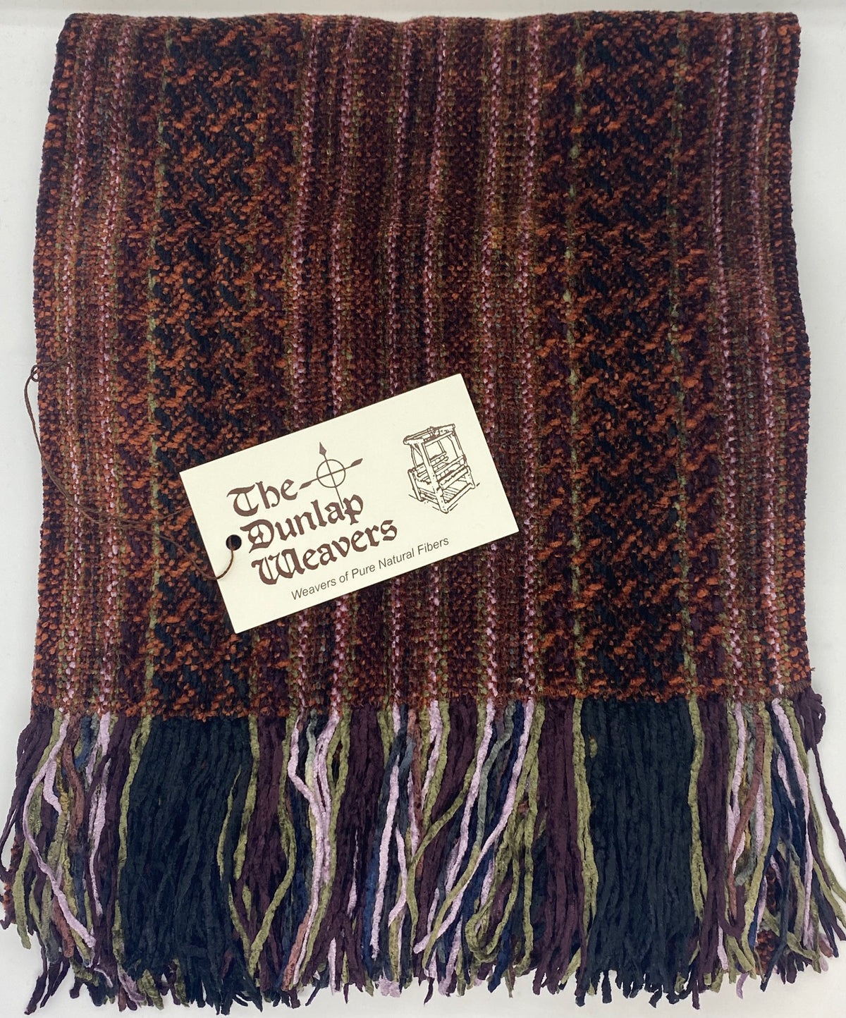 The Dunlap Weavers scarf, 1546A 56" X 9" chenille