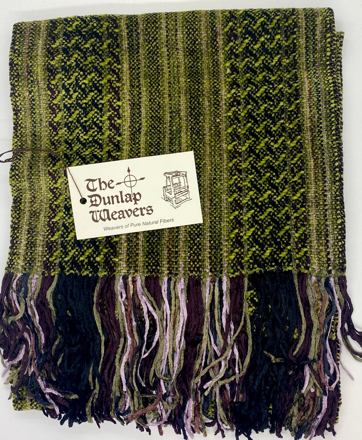 The Dunlap Weavers scarf, 1546A 56" X 9" chenille