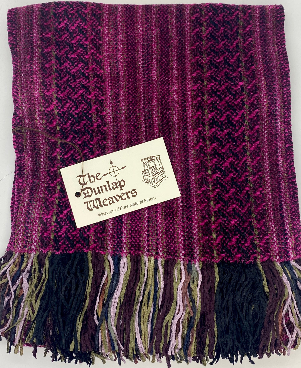 The Dunlap Weavers scarf, 1546A 56" X 9" chenille