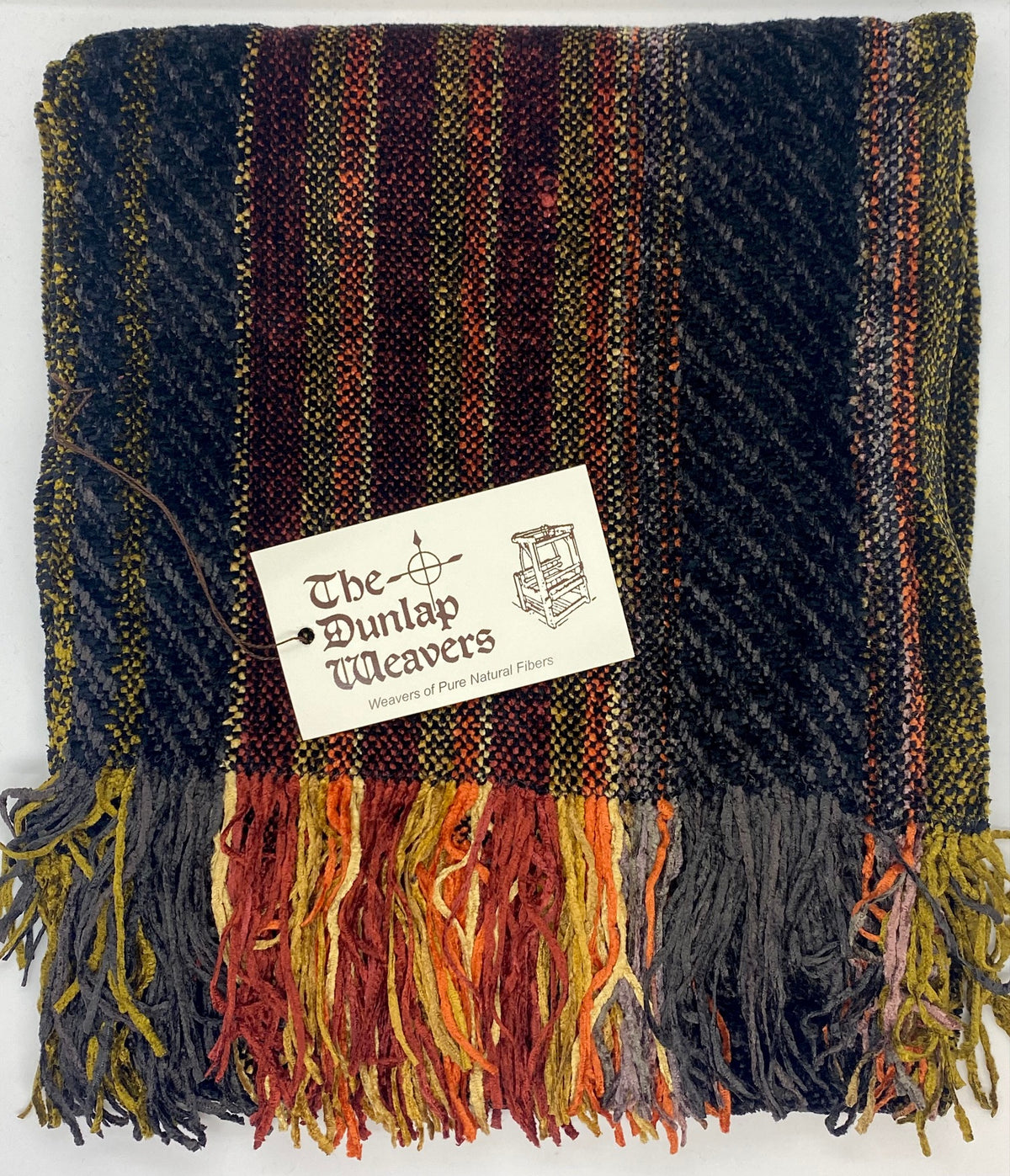 The Dunlap Weavers scarf, 1166T 72" X 9" chenille