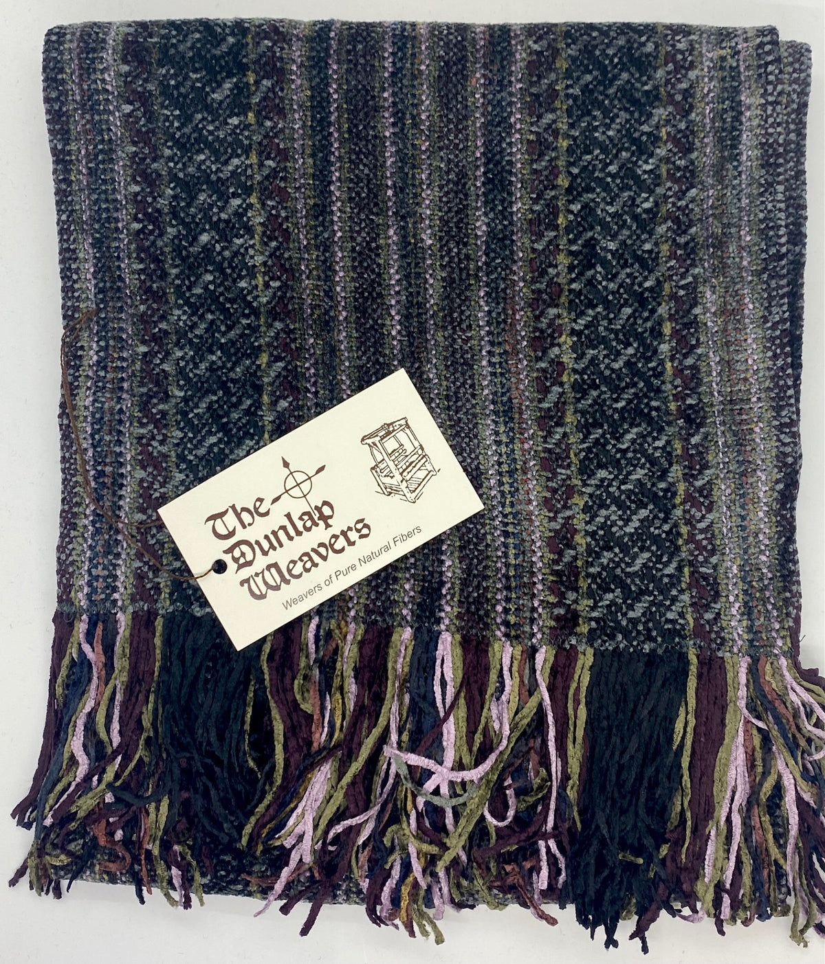 The Dunlap Weavers scarf, 1546A 72" X 9" chenille