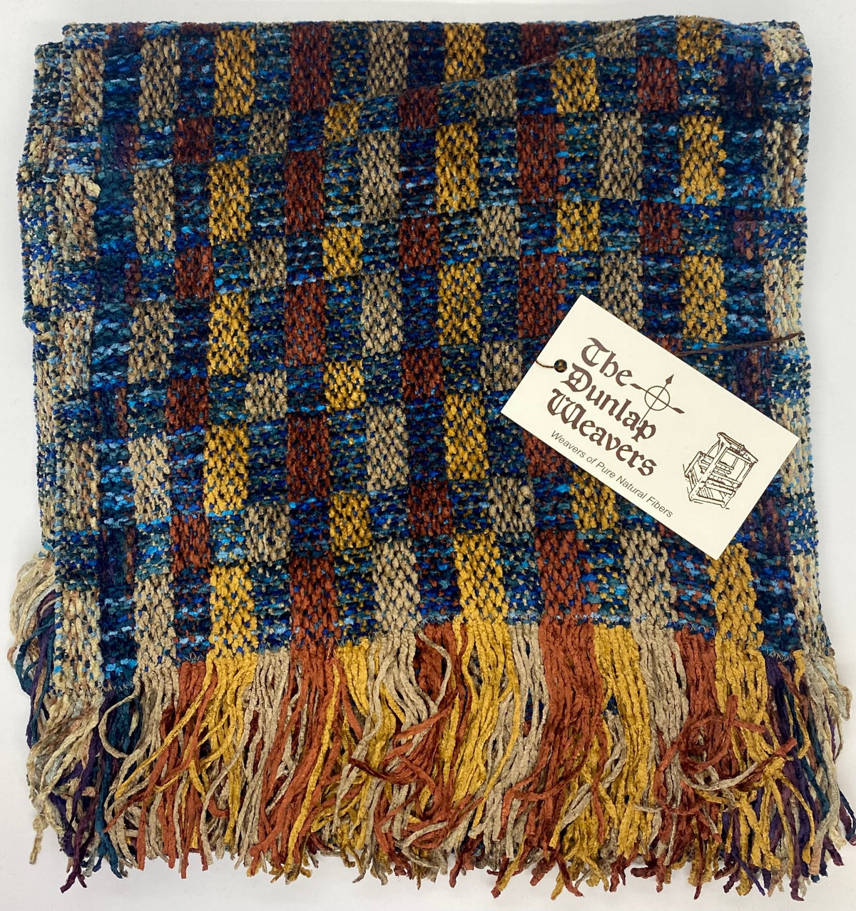 The Dunlap Weavers scarf, 1554 60" X 10.5" chenille