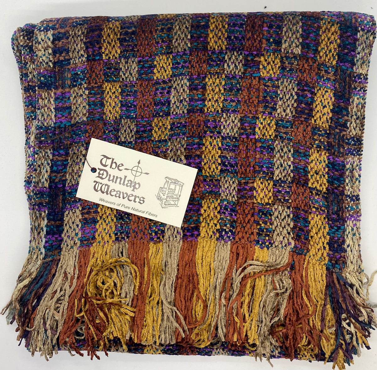 The Dunlap Weavers scarf, 1554 72" X 10.5" chenille
