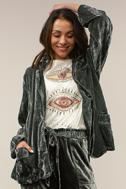 Kyla Seo Piper jacket, velvet SALE Sizes S, XL