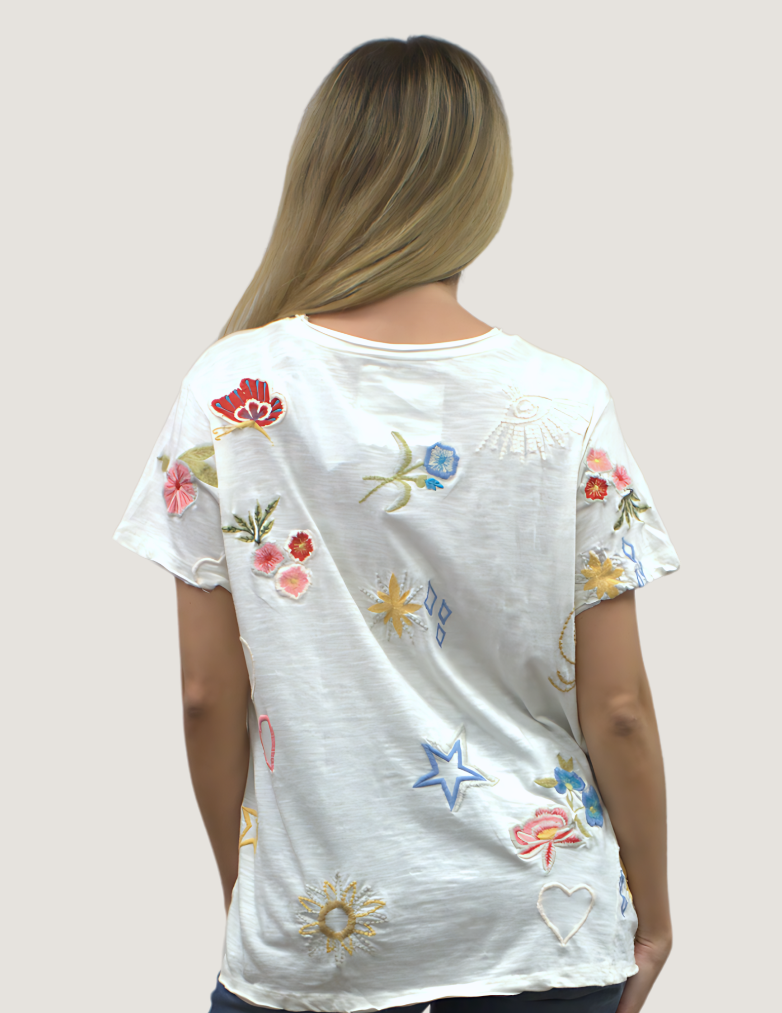 Kyla Seo Ingrid t-shirt, embroidered