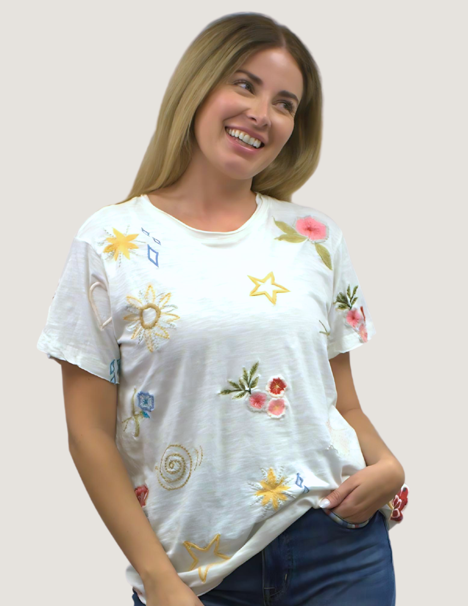 Kyla Seo Ingrid t-shirt, embroidered