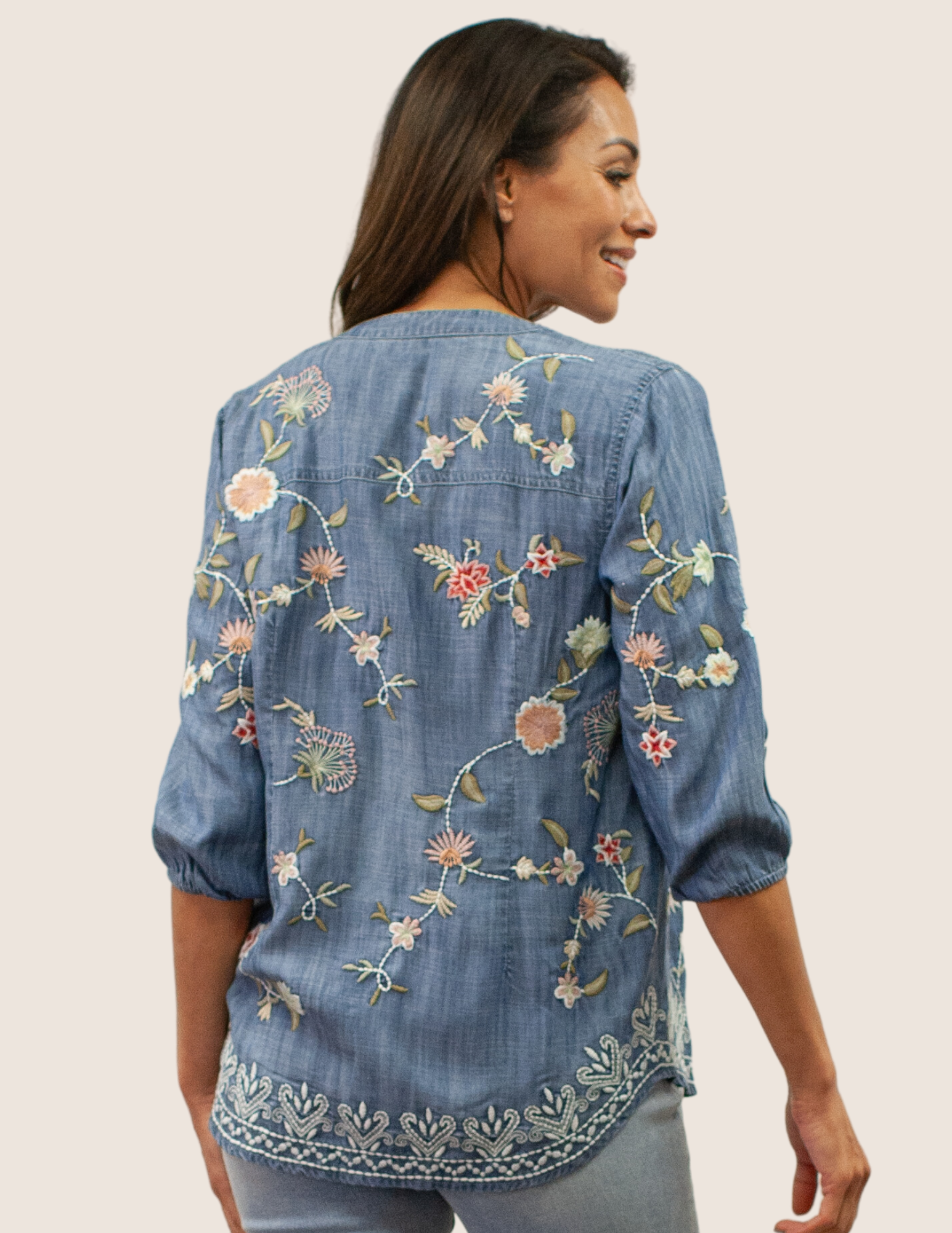 Camisa Kyla Seo Jeni, terciopelo tie-dye
