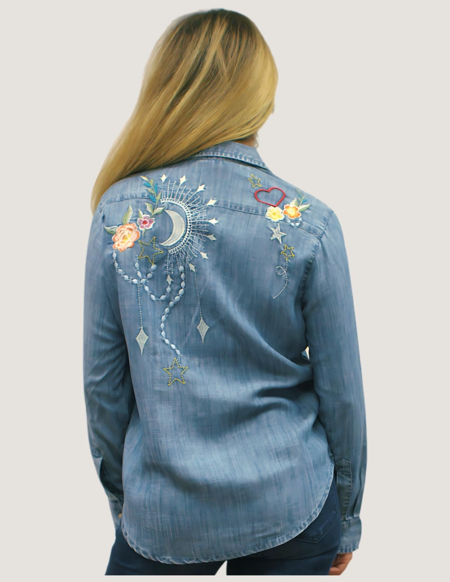 Kyla Seo Sami shirt, embroidered tencel