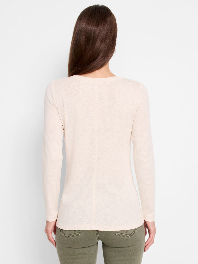 Nic + Zoe t-shirt, boatneck 3/4 sleeve (2 colors)