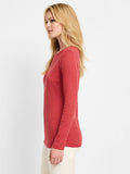 Nic + Zoe t-shirt, boatneck 3/4 sleeve (2 colors)