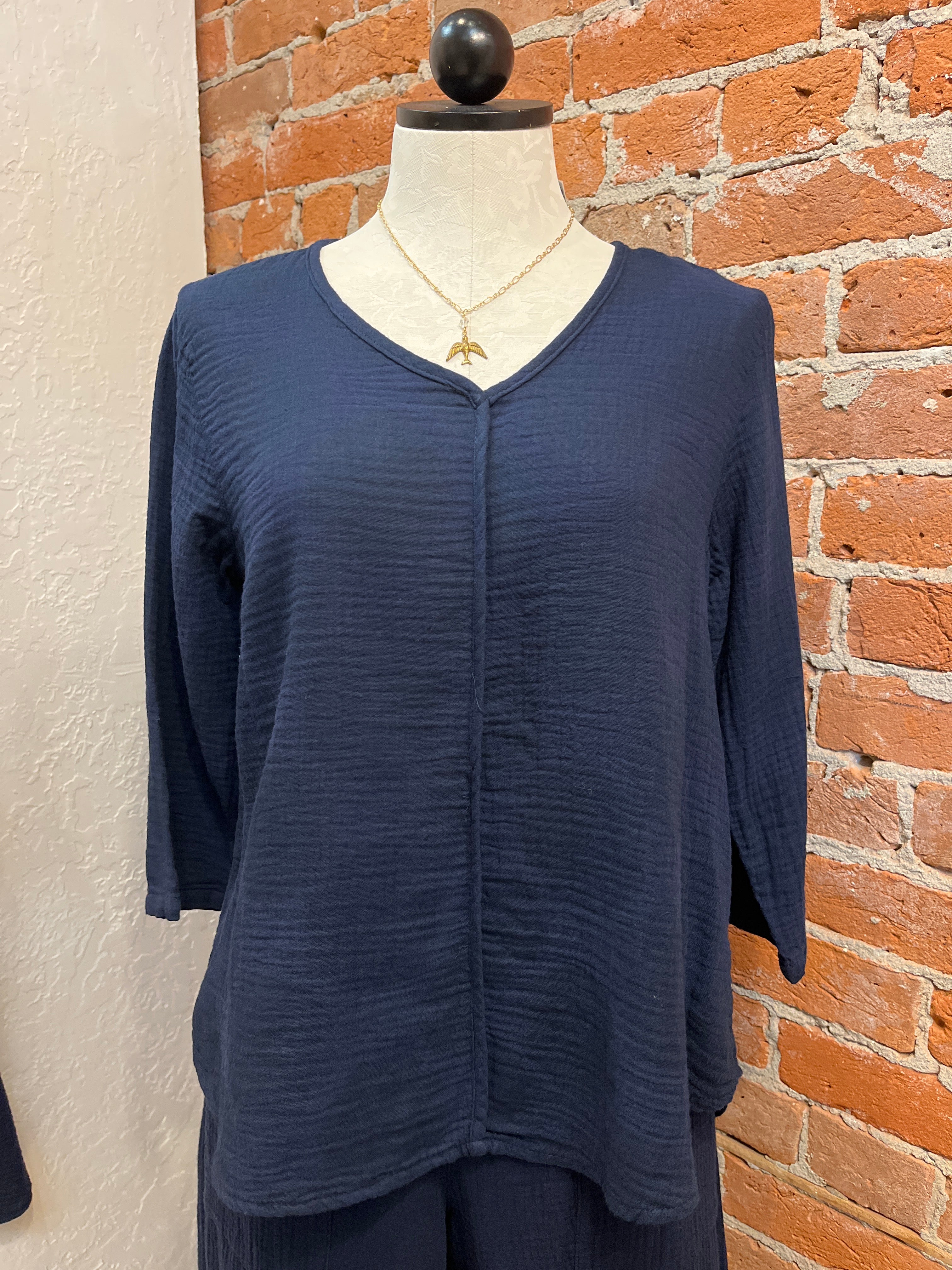 CMC shirt 5620, cotton gauze solid