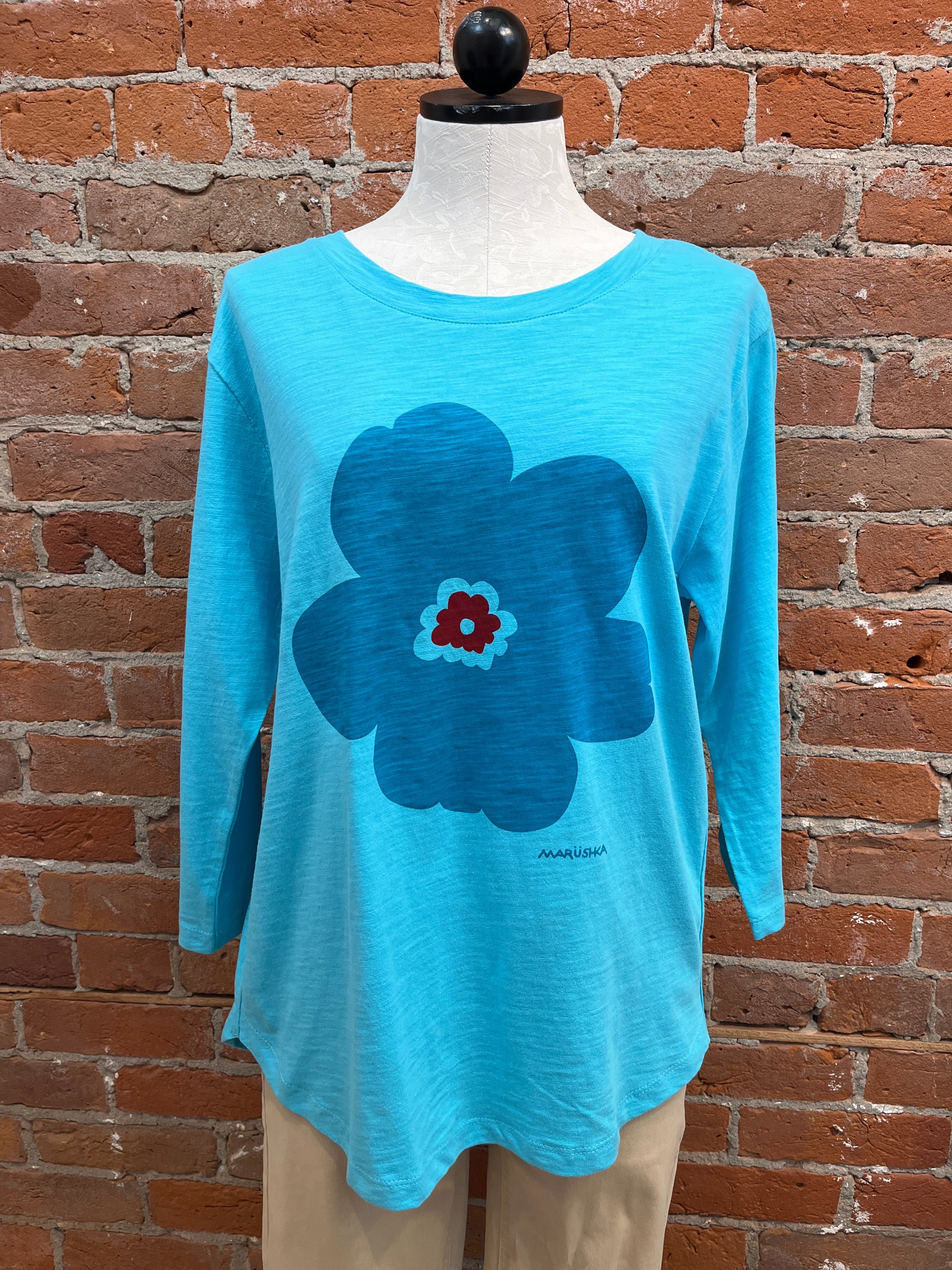 Camiseta Marushka uve relajada manga corta