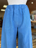 Pantalón suelto, lino cropped (2 colores)