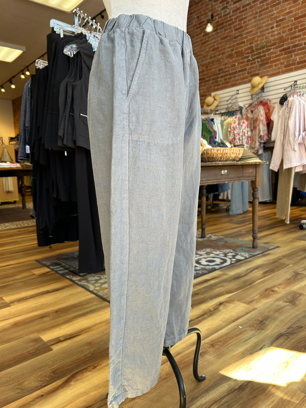 Cut Loose pant, cropped linen (2 colors)