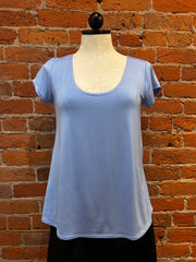 Salaam Cora shirt, solid cap sleeve