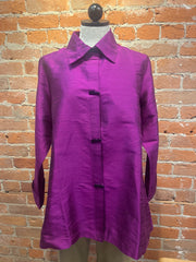 ANU shirt 16982, aline silk Violet
