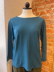 Cut Loose t-shirt, boatneck 3/4 sleeve linen blend