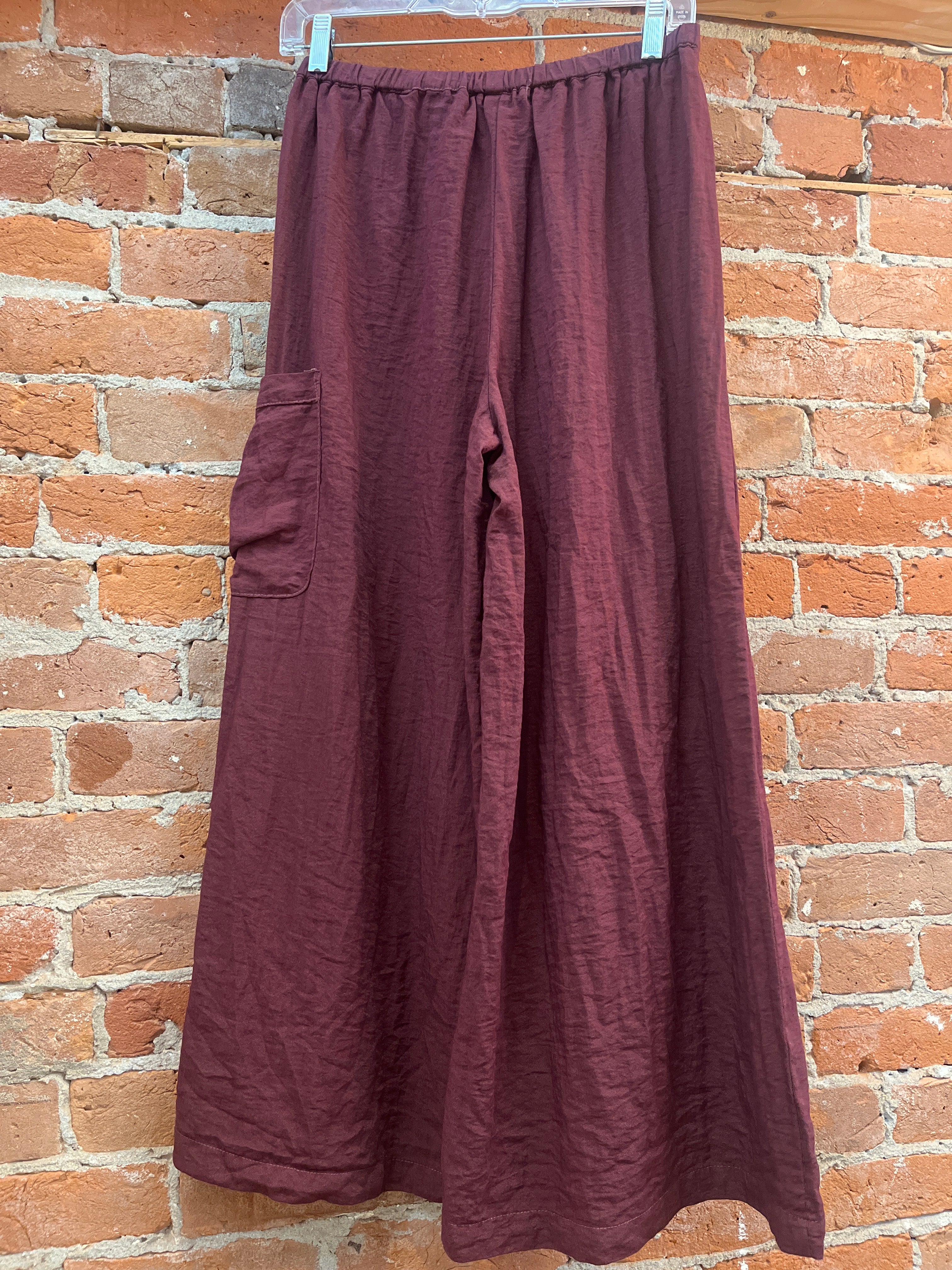 Cut Loose pants, parachute wide leg cinnabark