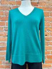 Alashan West Palm sweater, relaxed v-neck cotton cashmere