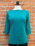 Necessitees t-shirt, boatneck 3/4-sleeve (5 colors)