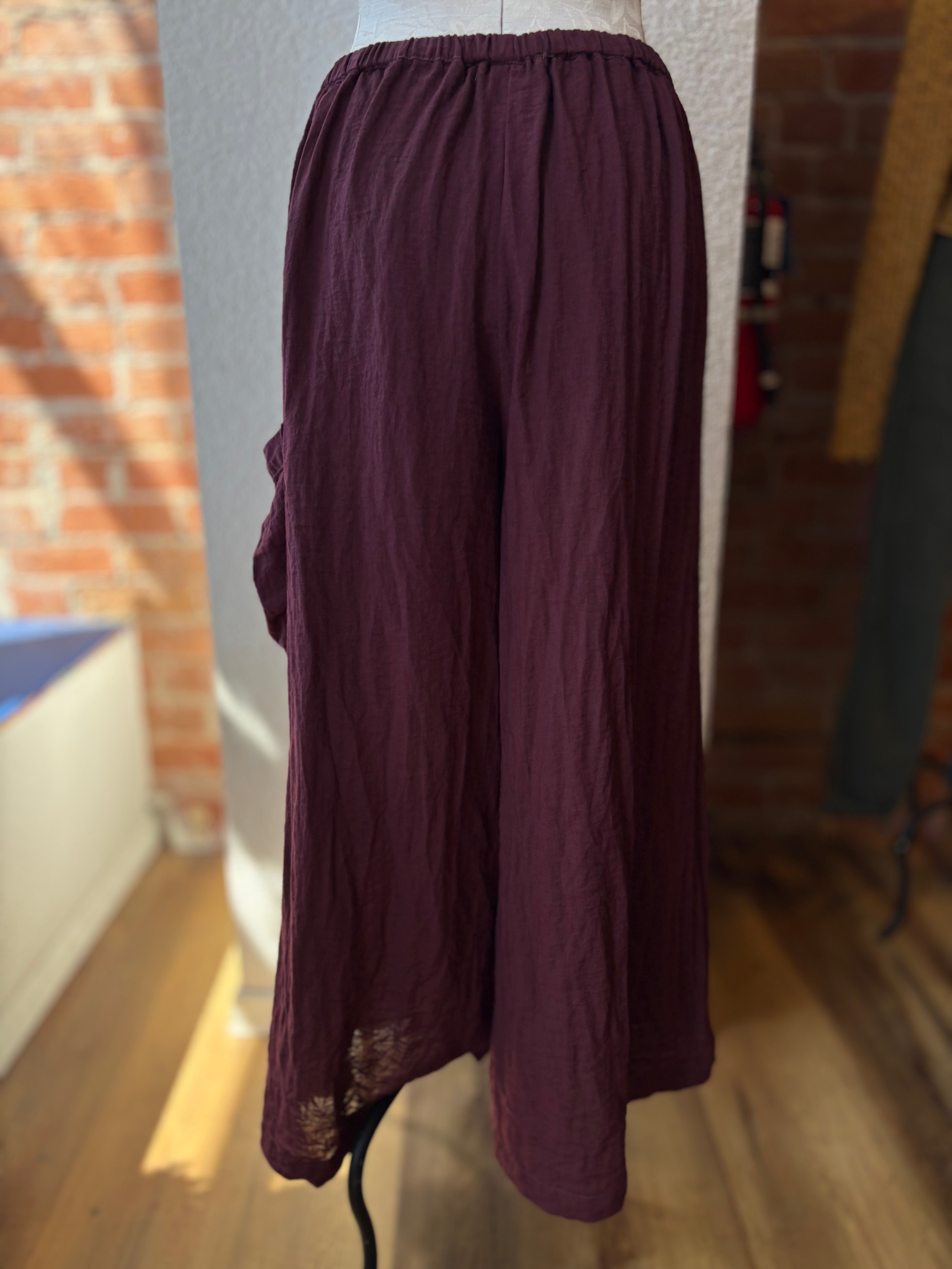 Cut Loose pants, parachute wide leg cinnabark