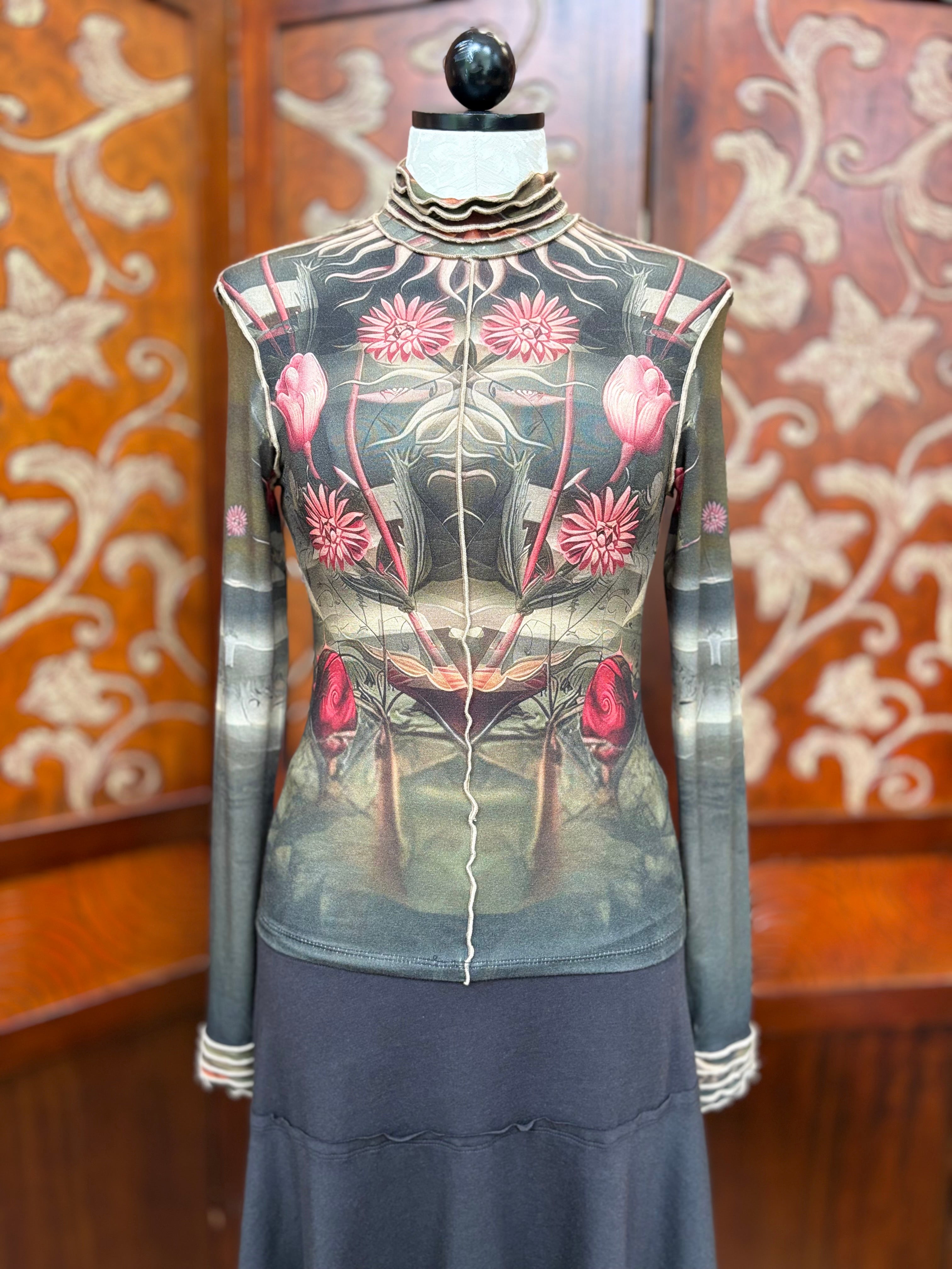 Camisa Desigual Abata, encaje con botones delanteros